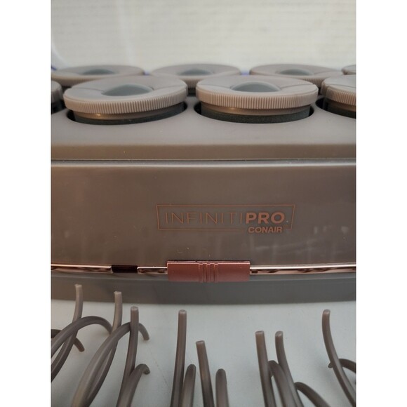 INFINITIPRO BY CONAIR Ceramic Flocked Hot Rollers 7 Clips - Picture 4 of 5